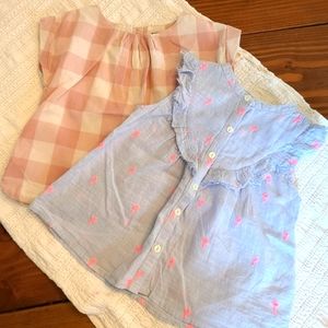 2T Zara + Gap Shirt Bundle - Plaid + Cactus
